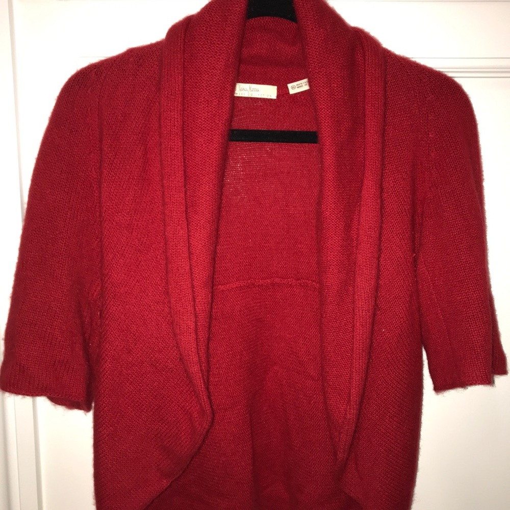red CASHMERE cardigan